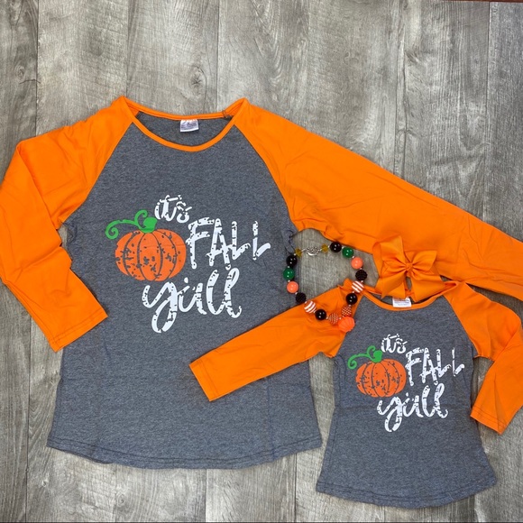 Mom and me “It’s fall y’all” pumpkin shirt - Picture 1 of 1